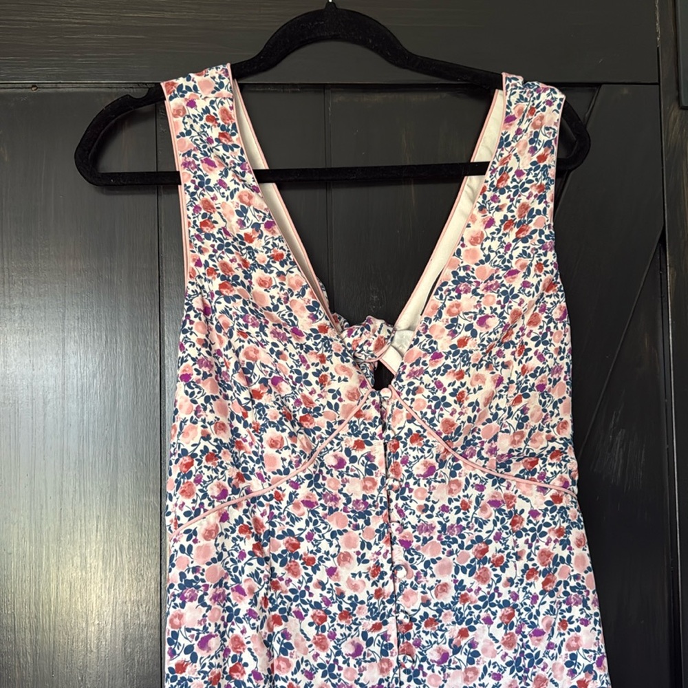 Lulu's Pink Floral Jumpsuit